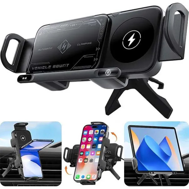 📱🚗 Otočný držiak telefónu do auta s rýchlym nabíjaním