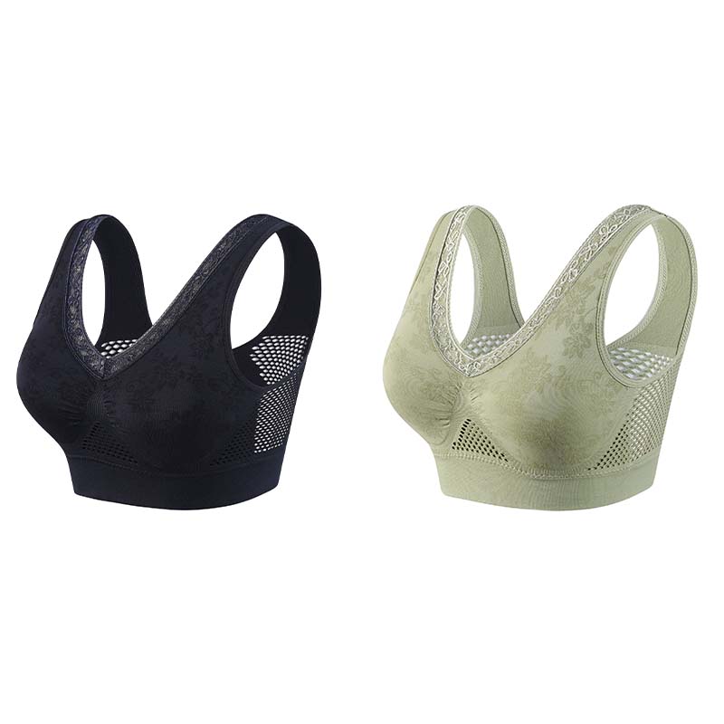 1 + 3 zadarmo – Bezdrôtová čipkovaná podprsenka poskytujúca vysokú oporu pre ženy – Skladom, platba pri prevzatí 💖👙