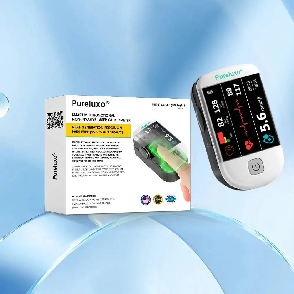 👩‍💼 Pureluxo® další generace inteligentního, multifunkčního, neinvazivního laserového glukometru 👩‍💼 [99,9% přesnost]