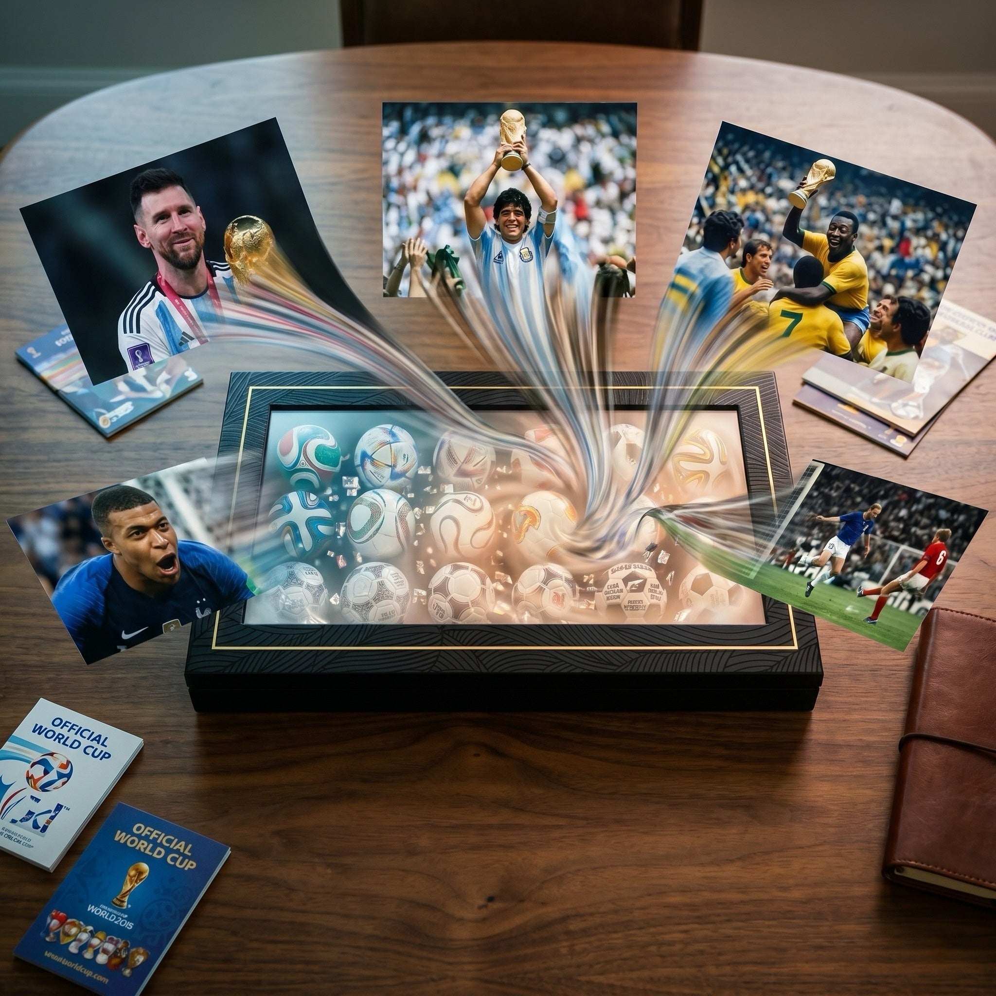 🏆⚽Kolekce ručně vyráběných mini fotbalových míčů (1970–2026) – 🎉Výprodej k mistrovství světa 2026