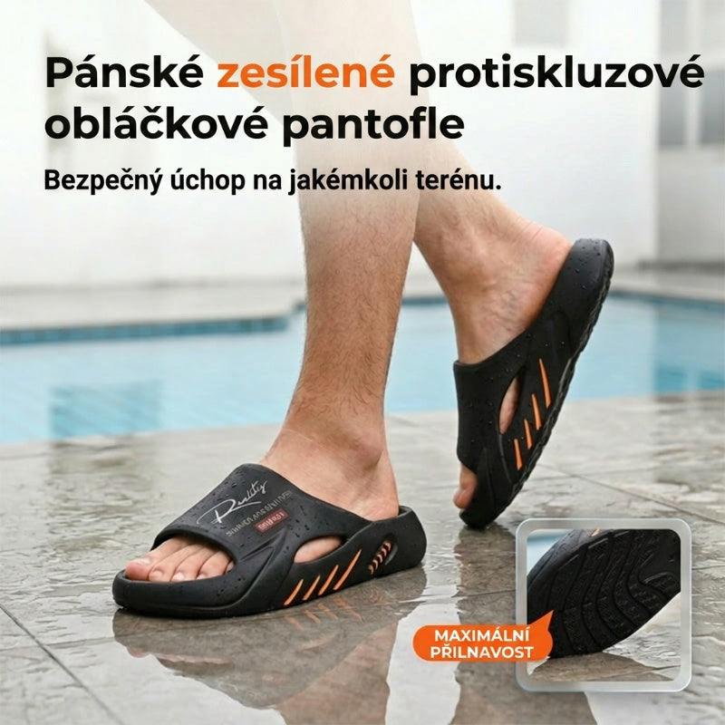 🔥Horká nabídka 2026 🔥Pánské pantofle s protiskluzovou silnou podrážkou