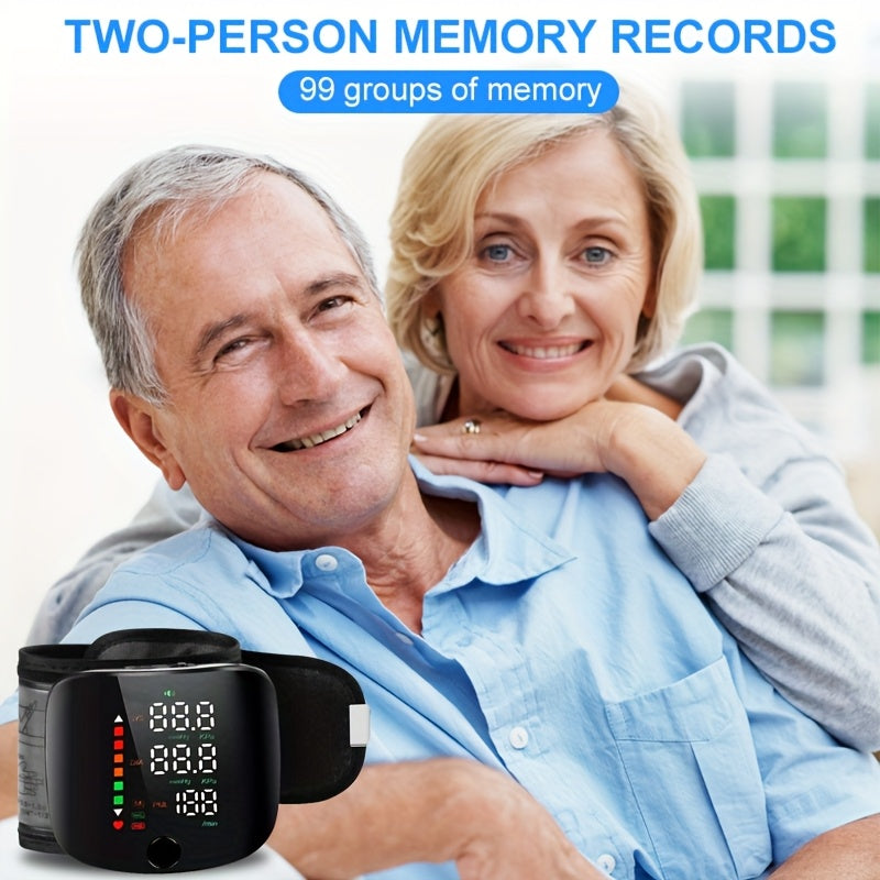 🩺 Inteligentný prenosný monitor tlaku krvi, plne automatický s veľkým displejom a hlasovým oznámením 👵👴 pre seniorov a domácnosť