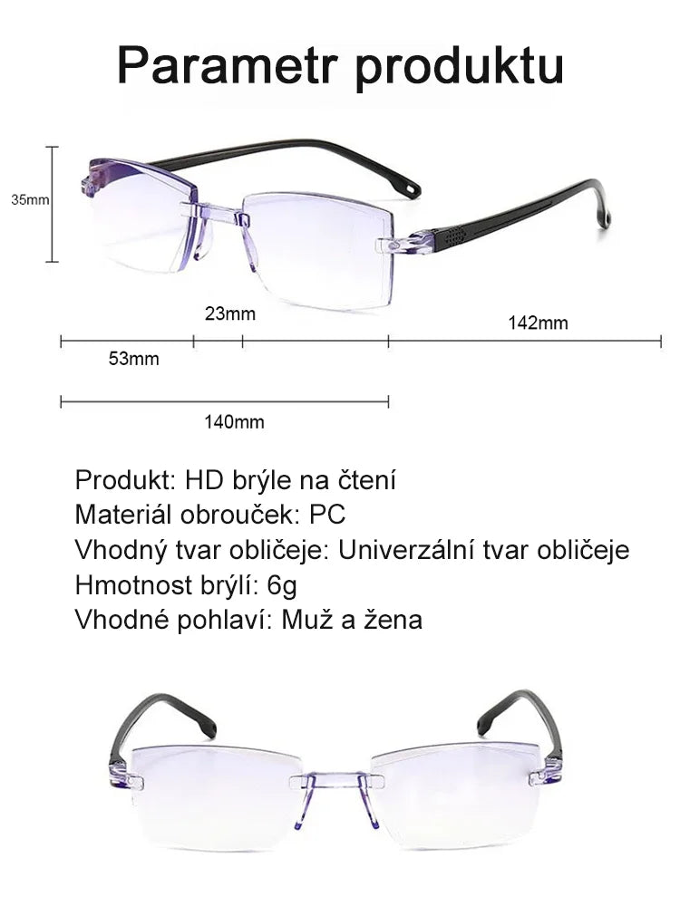 Nemecké inteligentné okuliare Autofocus Progres™ 👓 | Filter modrého svetla 🔵 | Akcia 1+1 ZADARMO ✨