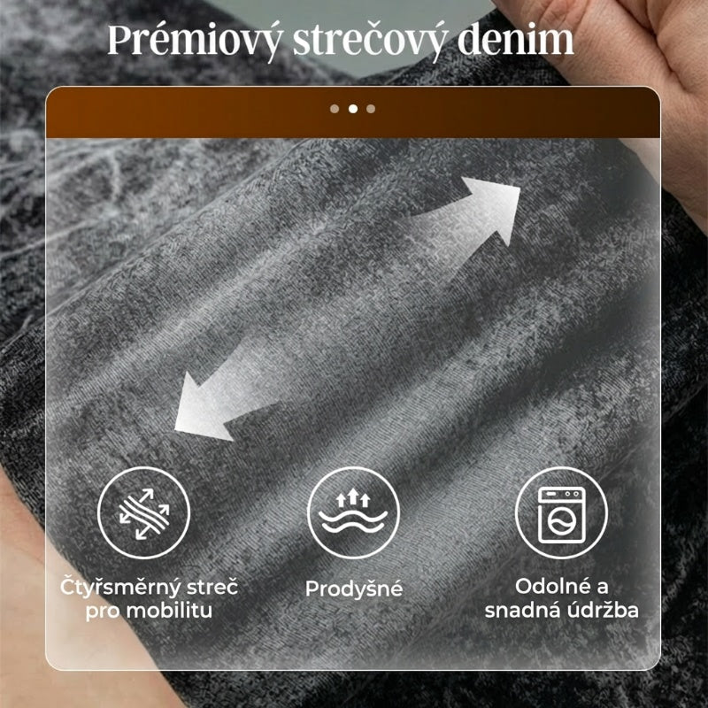Pánská móda: kreativní, elastické džíny