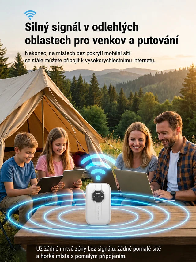 🌍📶 Celosvetová prenosná WiFi s doživotne bezplatným neobmedzeným prenosom