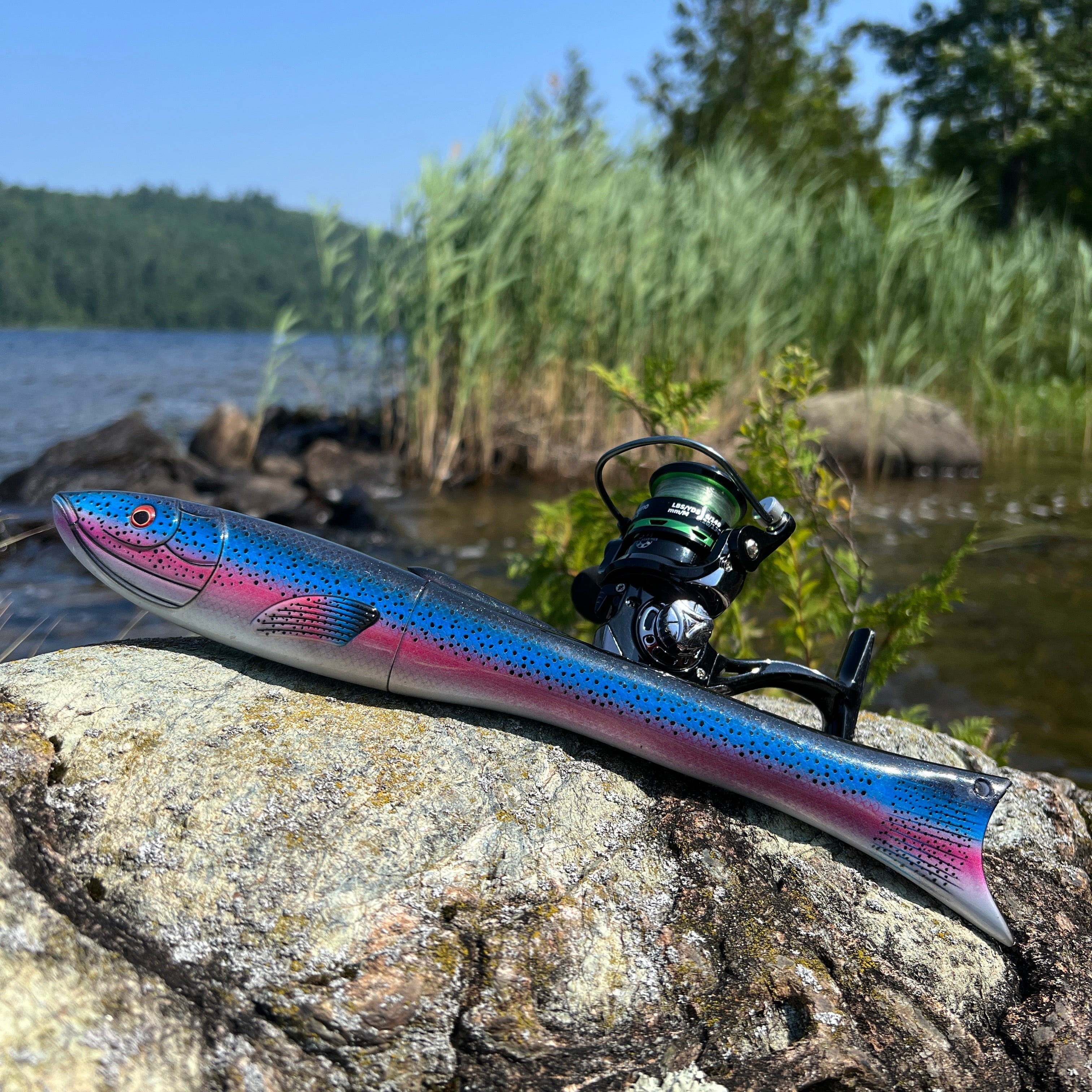 🎣 Skladacia lúrová tyč v tvare ryby 🐟 | 9 dielov, 1,6 m, uhlíková, pre malé nástrahy