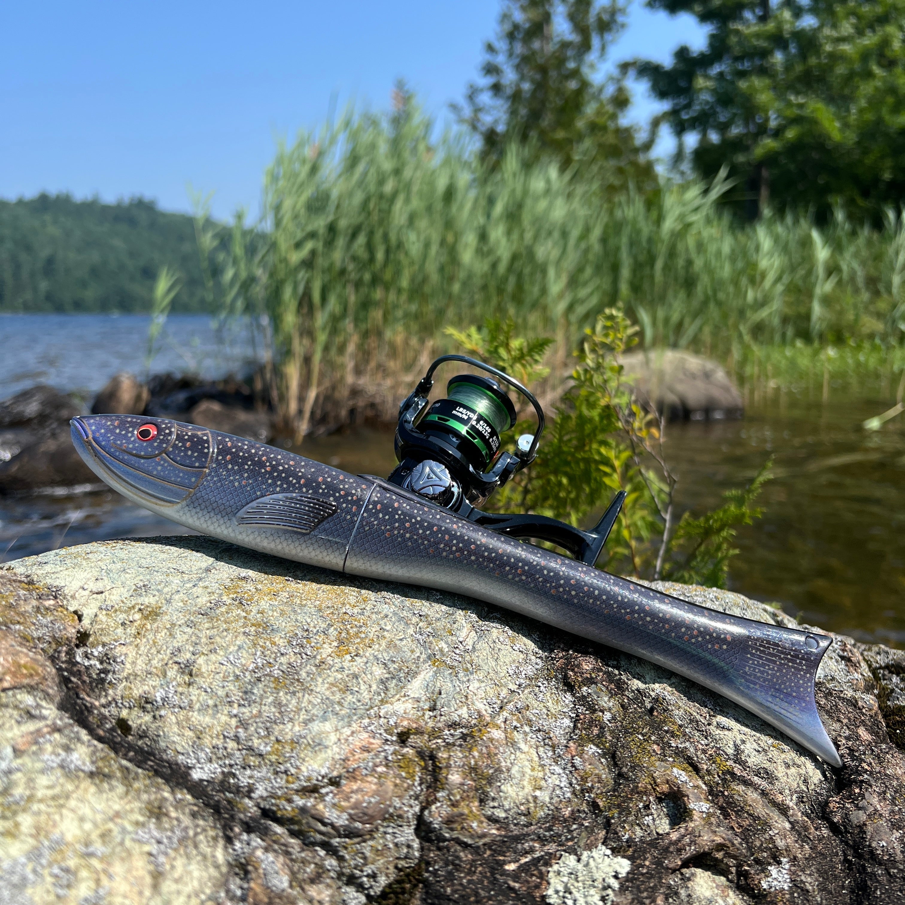 🎣 Skladacia lúrová tyč v tvare ryby 🐟 | 9 dielov, 1,6 m, uhlíková, pre malé nástrahy