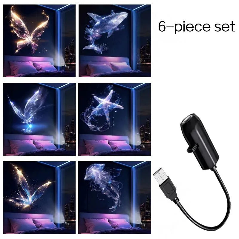 🔥-Nočný svetelný projektor - Smart Holographic Star Projector