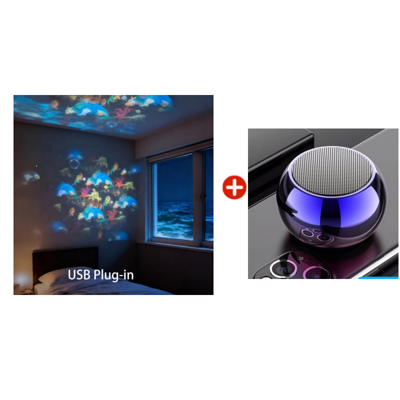 ✨Dynamicky rotujúci LED projektor🌌