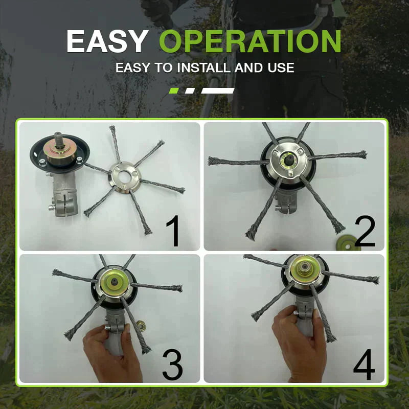 🔥 Náhradná hlava pre vyžínač / strunovú kosačku – oceľová hlava na kosenie trávy 🌿✂️⚙️
