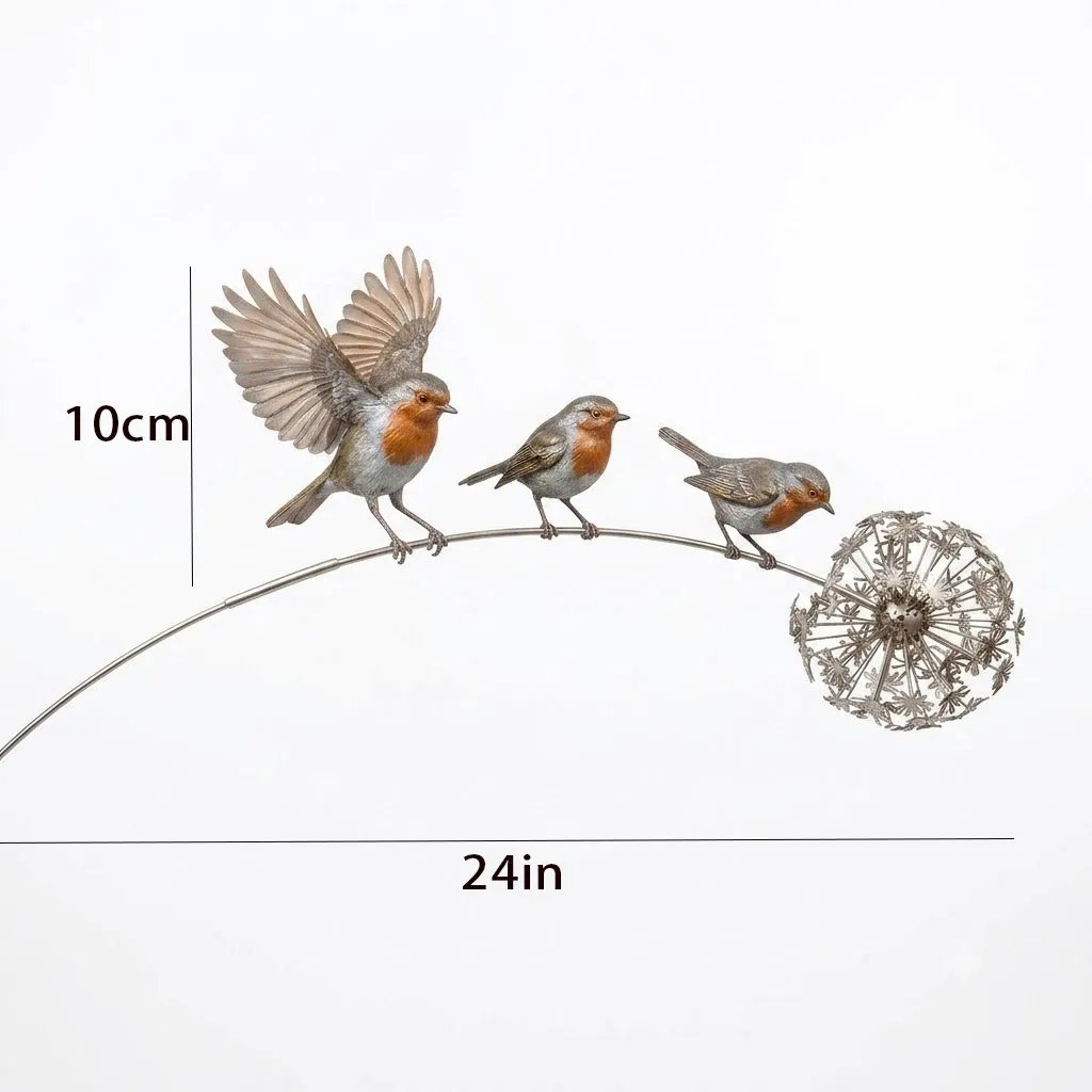 Záhradný kolík Robin Memorial – Blízki sú blízko záhradnej dekorácie