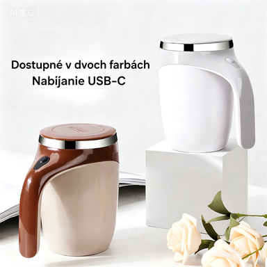 ☕ ZLATÝ StirMate | Magnetický hrnček s automatickým miešaním