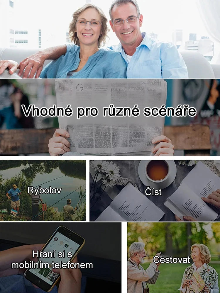 Nemecké inteligentné okuliare Autofocus Progres™ 👓 | Filter modrého svetla 🔵 | Akcia 1+1 ZADARMO ✨