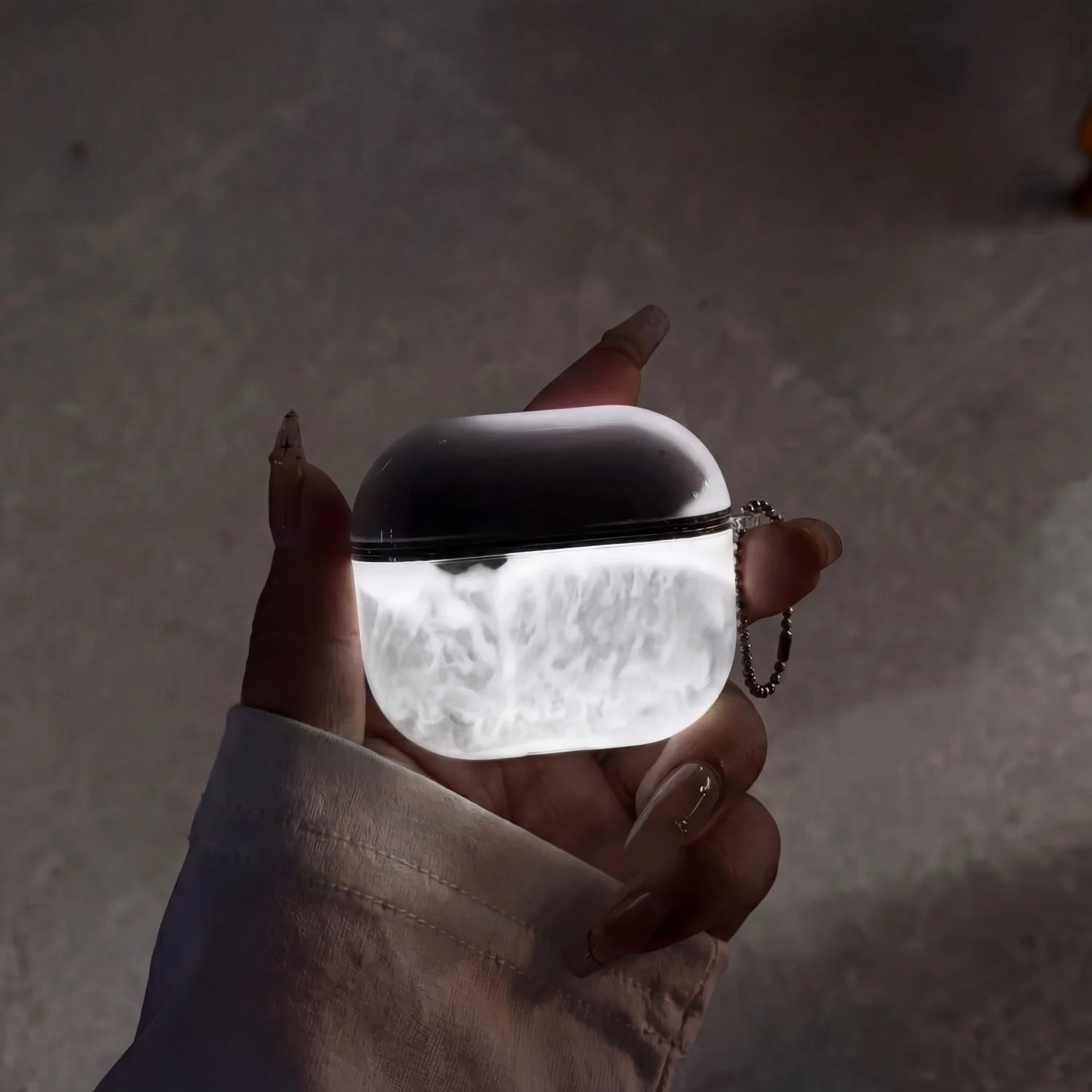 Exkluzívny svietiaci pieskový puzdro na Airpod