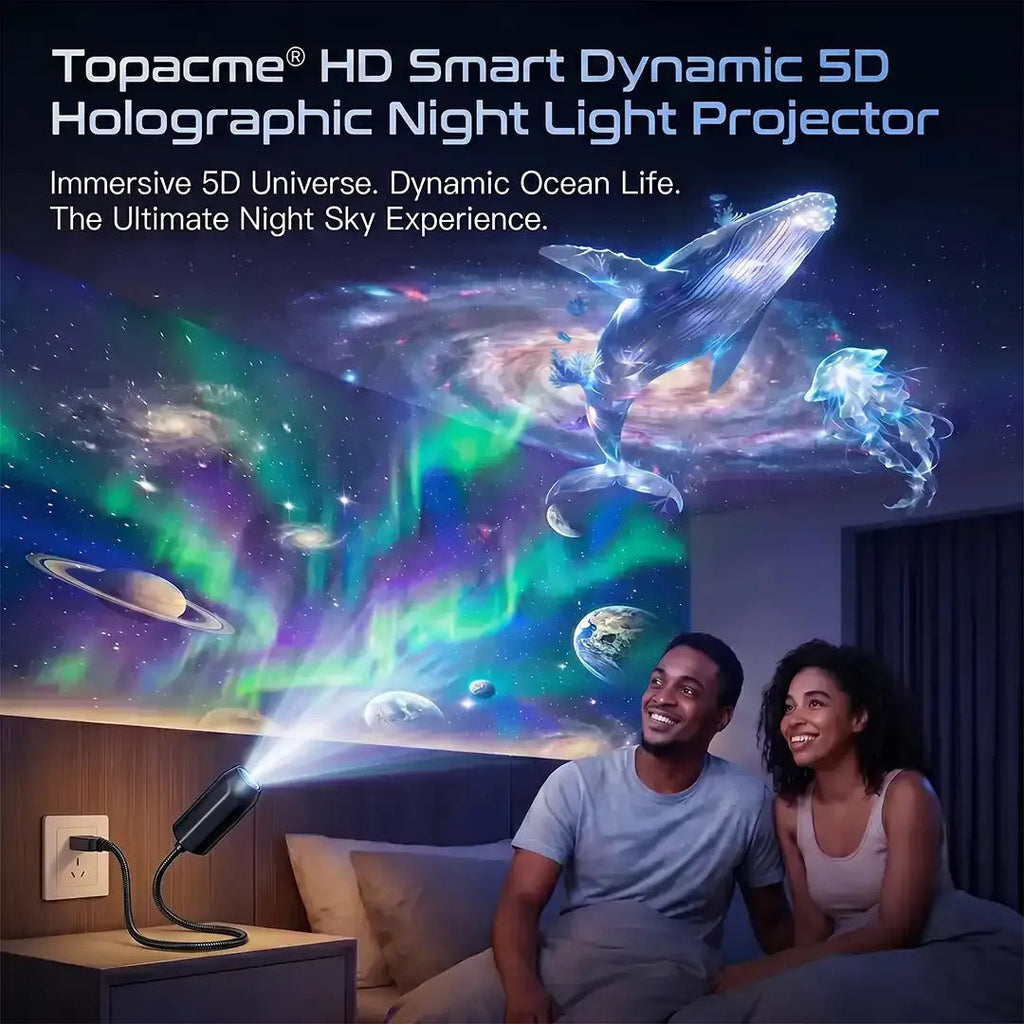 🔥-Nočný svetelný projektor - Smart Holographic Star Projector