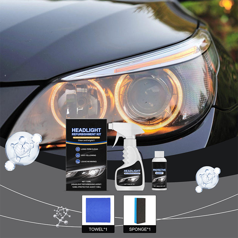 Sada pro renovaci automobilových světlometů – Odstranění žlutých skvrn