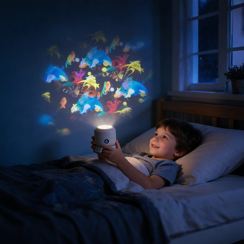 ✨Dynamicky rotujúci LED projektor🌌