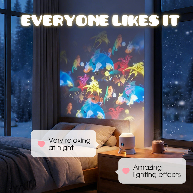 ✨Dynamicky rotujúci LED projektor🌌