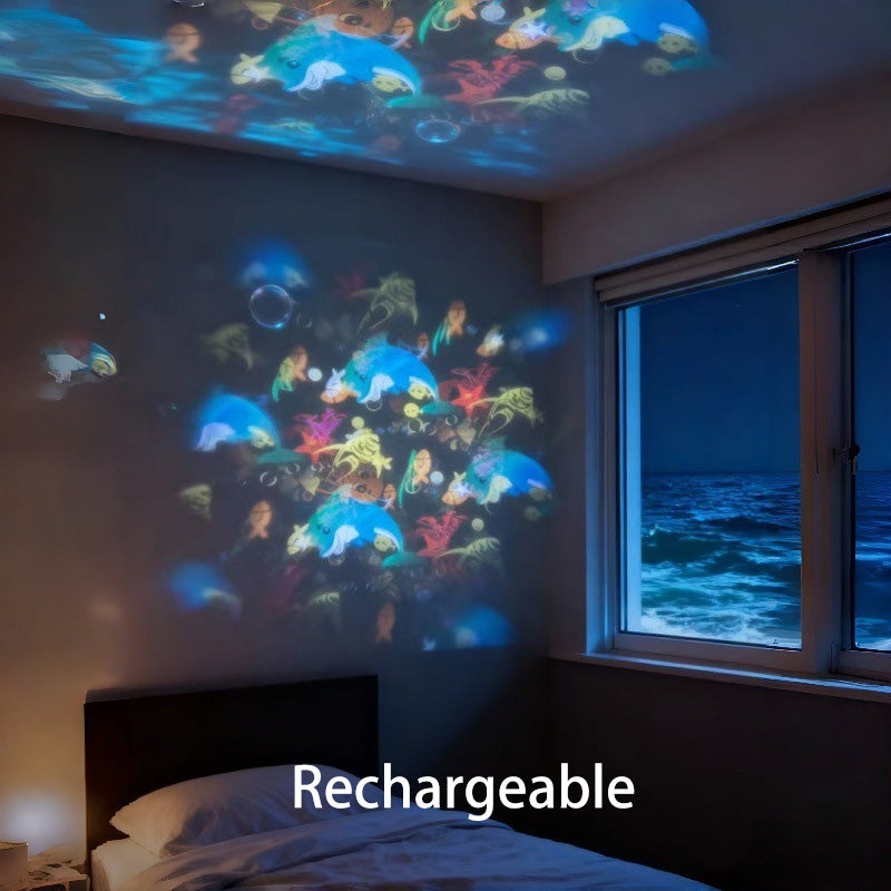 ✨Dynamicky rotujúci LED projektor🌌