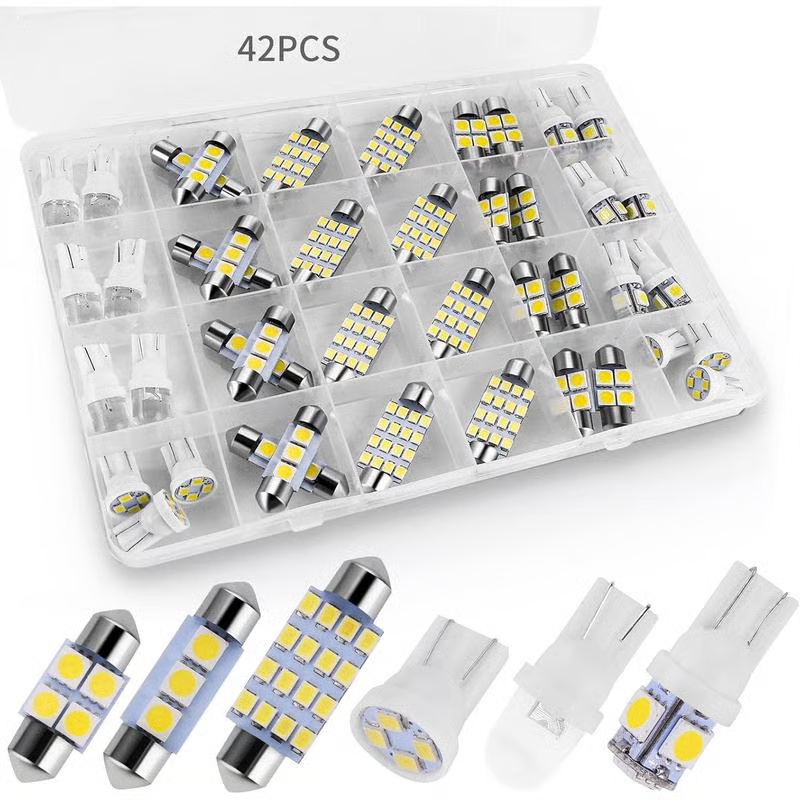 💡 42 kusů, extrémně jasná LED sada vnitřního osvětlení automobilu – Plug & Play aktualizace pro váš automobil✨