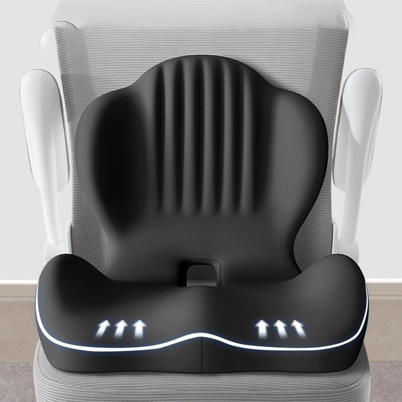 🚀💺 Ergonomický sedací polštář s opěrkou bederní páteře