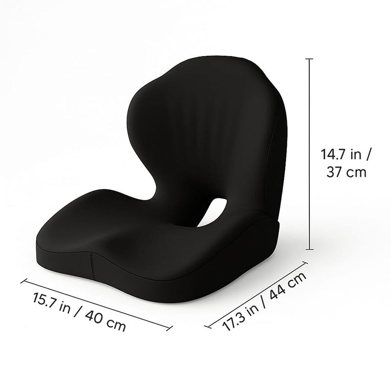 🚀💺 Ergonomický sedací polštář s opěrkou bederní páteře