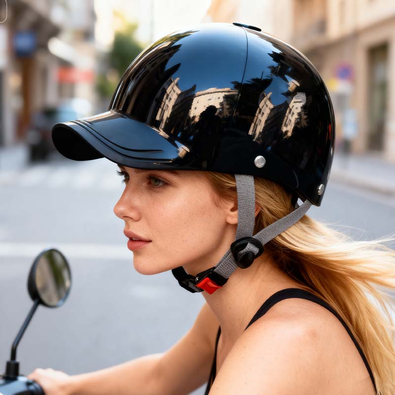 🏍️ Unisexová kšiltovka ve stylu motocyklové helmy – stylová, certifikovaná a prodyšná 🧢✨🛡️