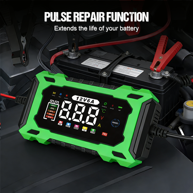 ⏰🔋 12V, 6A Chytrá nabíječka autobaterií 🚗⚡