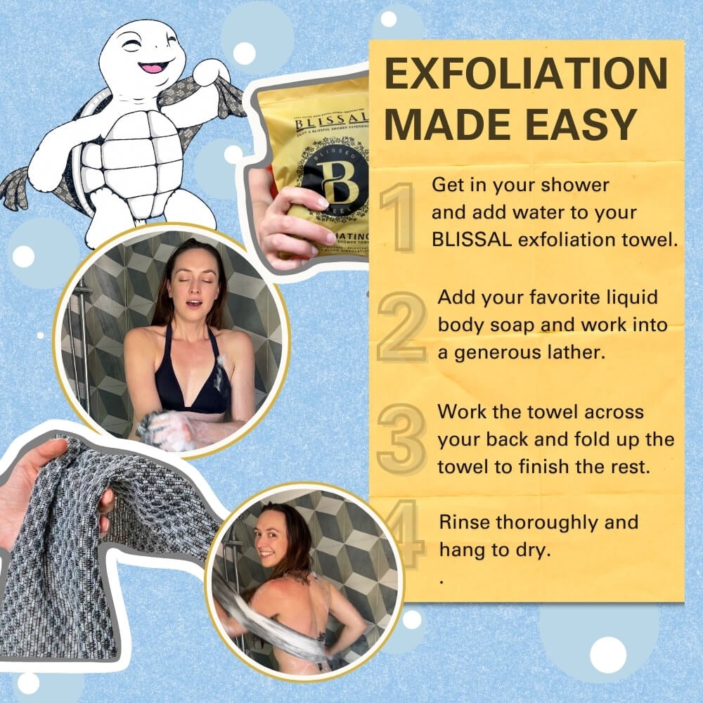 🧽 Luxusný exfoliačný antibakteriálny sprchový uterák 🚿