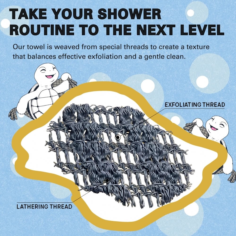 🧽 Luxusný exfoliačný antibakteriálny sprchový uterák 🚿