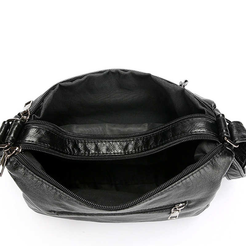 👜✨ Dámská kabelka přes rameno z měkké ekokůže s několika kapsami 👩