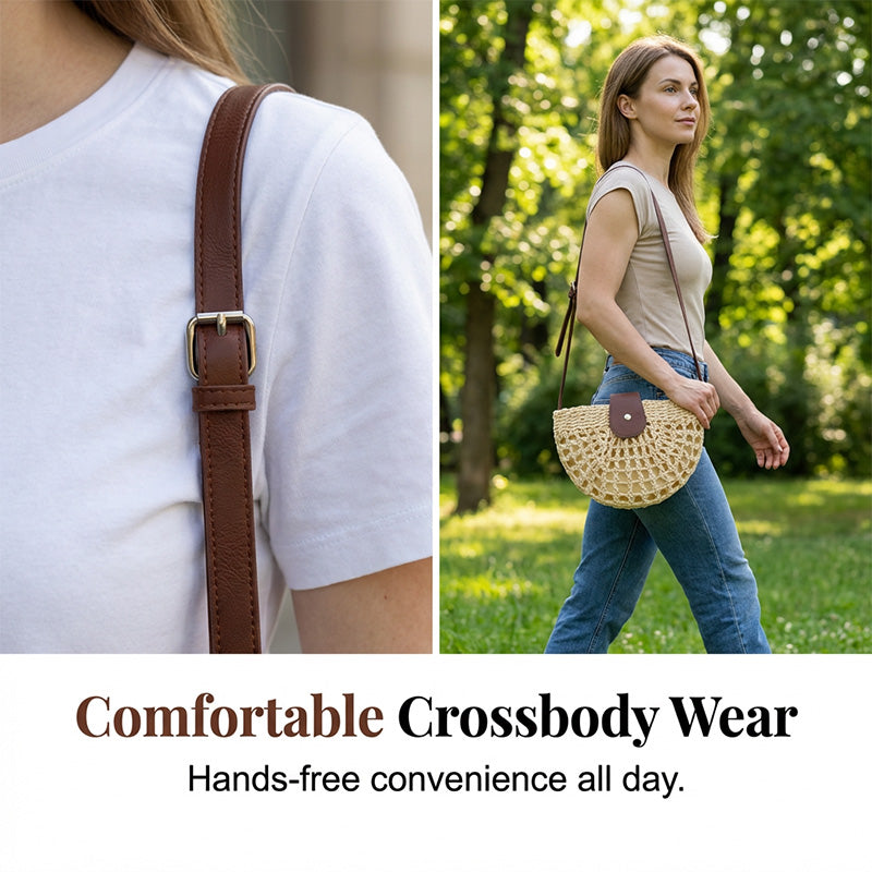 Tkaná crossbody kabelka pro ženy