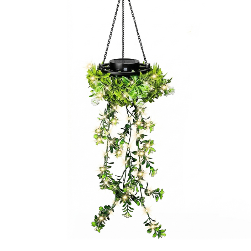 🌿 Solární závěsná lampa z milánské trávy – Skladem & platba na dobírku ☀️💡