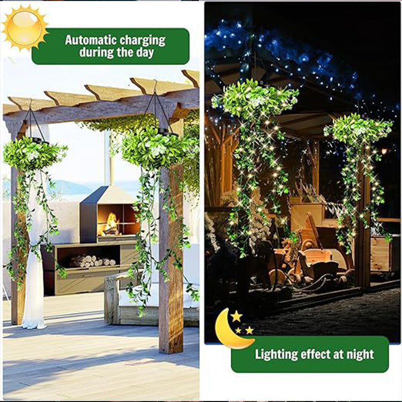 🌿 Solární závěsná lampa z milánské trávy – Skladem & platba na dobírku ☀️💡