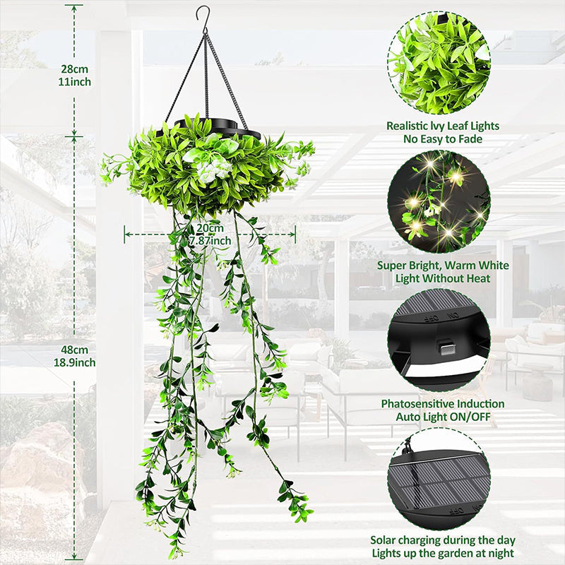 🌿 Solární závěsná lampa z milánské trávy – Skladem & platba na dobírku ☀️💡