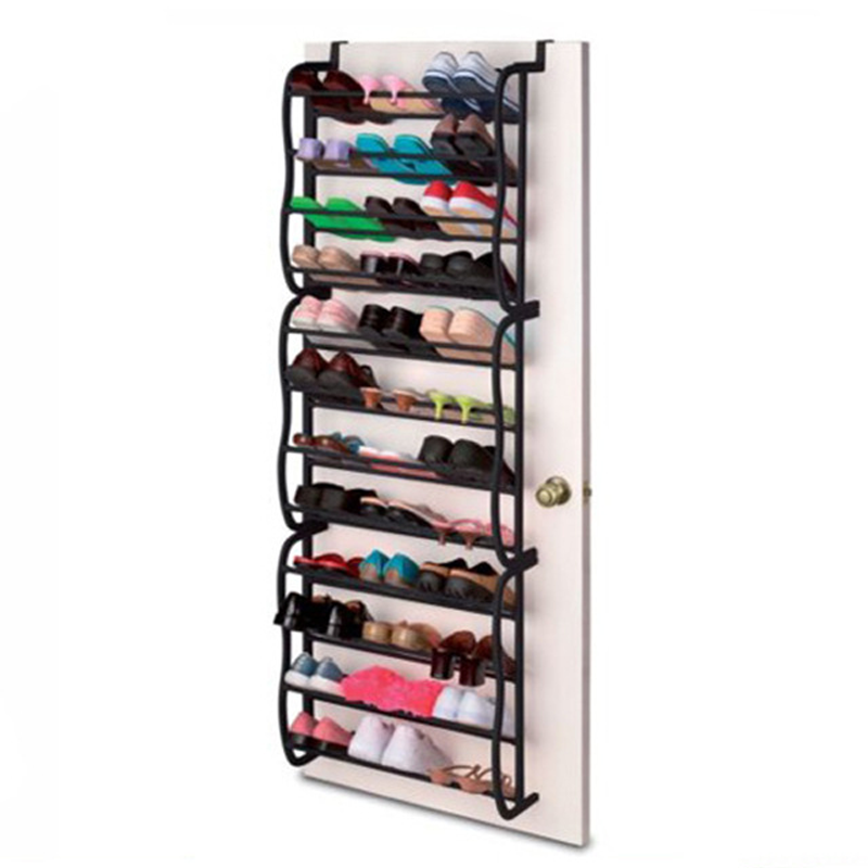 🚪✨Organizér na boty přes dveře – 24 kapes a instalace bez nářadí – Pasuje na standardní dveře, pojme až 24 párů – ideální do předsíně nebo skříně